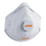 Masca de protectie cu supapa, UVEX silv-Air, FFP2 NR D, in forma de cupa_1