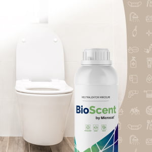 Neutralizator microbiologic natural BIO SCENT, pentru eliminarea sursei mirosurilor neplacute din toalete, 1 litru