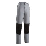5CHP250_Pantalon de lucru, talie, CHONCO, gri, intaritura pe genunchi, cusaturi triple, buzunare multiple_fata