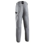 5CHP250_Pantalon de lucru, talie, CHONCO, gri, intaritura pe genunchi, cusaturi triple, buzunare multiple_spate