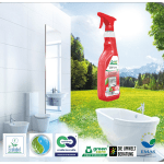 Detergent ecologic SANET Spray, Green Care, gata de utilizare, pentru spatii sanitare, bai si toalete 750ml, certificat Ecolabel, Cradle-to-Cradle, Biodegradabil
