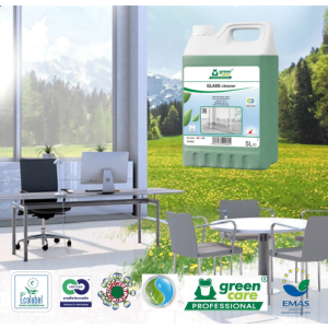 Detergent ecologic, concentrat, GLASS cleaner, Green Care, pentru sticla si oglinzi, 5l, certificat Ecolabel, Cradle-to-Cradle, Complet Biodegradabil