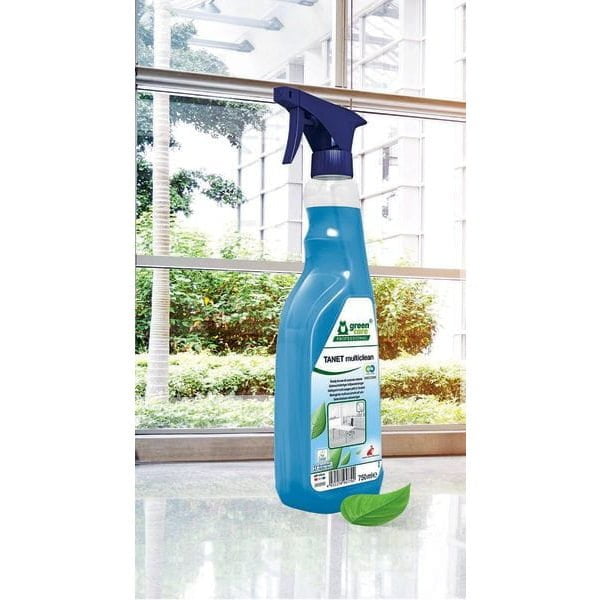 Detergent ecologic universal, TANET Multiclean 715779, Green Care, curatare impecabila fara urme, 750ml, certificat Ecolabel, Cradle-to-Cradle, Ecolabel Austria, CLP free