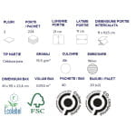 Hartie igienica bulk Papernet Simplify 417814, 2 straturi, alb, celuloza, 19.4 x 11 cm, certificare Ecolabel, FSC_CARACTERISTICI