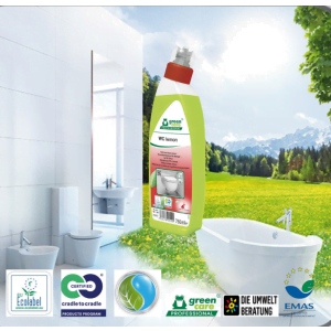 Solutie ecologica  WC Lemon, Green Care, pentru curatat vasul de toaleta, pisoare sau bideul, 750ml, certificat Ecolabel, Cradle-to-Cradle, Biodegradabil complet,  713291