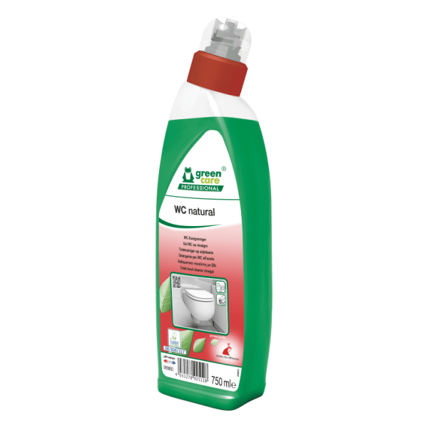 Solutie ecologica  WC Natural, Green Care, pentru curatat vasul de toaleta, pisoare sau bideul, 750ml, certificat Ecolabel, Biodegradabil complet