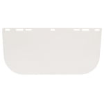CG60710_Vizieră de protecţie transparentă, din policarbonat, prindere in 5 puncte, Clasa optica 1, 400 × 200 mm, vedere panoramica, pentru suportul CG60700