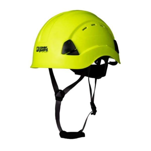 Casca de protectie pentru lucru la inaltime, ALTAI WIND, din ABS, LDPE, galben fluorescent, suspensie in 6 puncte, reglare rapida cu rotita, cu sloturi pentru lanterna si antifoane externe, rezistenta termica -30°C