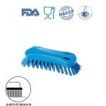 IGEAX_1002BT_Perie de mana, 18 x 6.5 cm, ergonomica, duritate ridicata, albastra, la 121 °C, autoclavare, industria alimentara, certificata HACCP, FDA