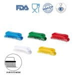 IGEAX_1002M_Perie de mana, 18 x 6.5 cm, ergonomica, duritate medie, rezistenta la 121 °C, autoclavare, pentru industria alimentara, certificata HACCP, FDA