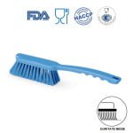 IGEAX_1005BM_Perie de mana cu maner mediu, duritate medie, albastra, rezistenta la 121°C, autoclavare pentru industria alimentara, certificare HACCP, FDA