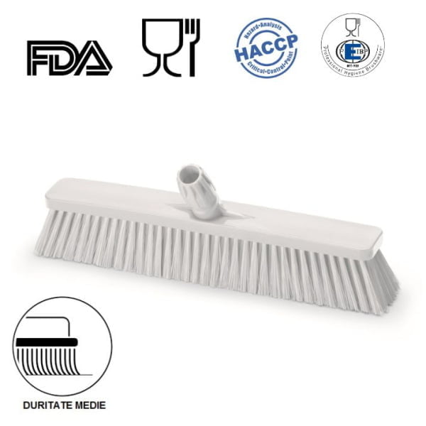 Matura inclinata, duritate medie, alba, 45 cm, IGEAX 1009M, termorezistenta, autoclavare la 121 °C, pentru industria alimentara, certificata HACCP, FDA