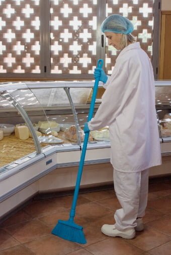 Matura inalta cu peri lungi, duritate medie, IGEAX 1011, verde, 32 cm, termorezistenta, autoclavare la 121 °C, pentru industria alimentara, certificata HACCP, FDA