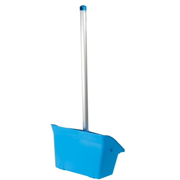 Faras cu maner lung, tip lobby pan,IGEAX 1055, albastru,  275 x 310 x 950, rezistenta la 121 °C, pentru industria alimentara, certificata HACCP, FDA