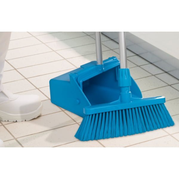 Faras cu maner lung, tip lobby pan,IGEAX 1055, galben,  275 x 310 x 950, rezistenta la 121 °C, pentru industria alimentara, certificata HACCP, FDA