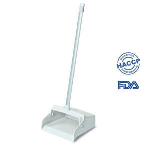Faras cu maner lung, tip lobby pan,IGEAX 1055, alb,  275 x 310 x 950, rezistenta la 121 °C, pentru industria alimentara, certificata HACCP, FDA