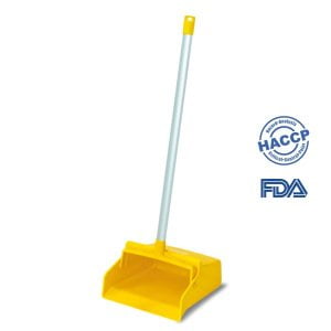Faras cu maner lung, tip lobby pan,IGEAX 1055, galben,  275 x 310 x 950, rezistenta la 121 °C, pentru industria alimentara, certificata HACCP, FDA