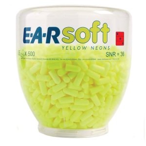 Rezerve antifoane interne, 3M EAR Soft,  recipient cu 500 perechi, 3MPD01002, pentru utilizarea impreuna cu Dispenserul 3M™ One-Touch™