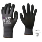 CG1NISG08_Manusi de protectie cu imersie spuma nitril pe palma, EUROLITE 15N500, rezistente la abraziune, aderenta ridicata, Coverguard