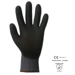 CG1NISG08_Manusi de protectie cu imersie spuma nitril pe palma, EUROLITE 15N500, rezistente la abraziune, aderenta ridicata, Coverguard_palma