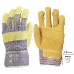 CG204_Manusi de protectie pentru lacatus, Eurostrong 204, galbene, piele spalt_pereche