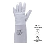 CG254_Manusi pentru sudura de precizie, Euroweld 2540, din piele moale, EN388 3011X, EN407 422x4x, EN12477 TYPE B_dos