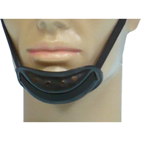 Curea pentru fixarea castii de protectie, reglabila, prindere in 2 puncte, cu protectie pentru barbie