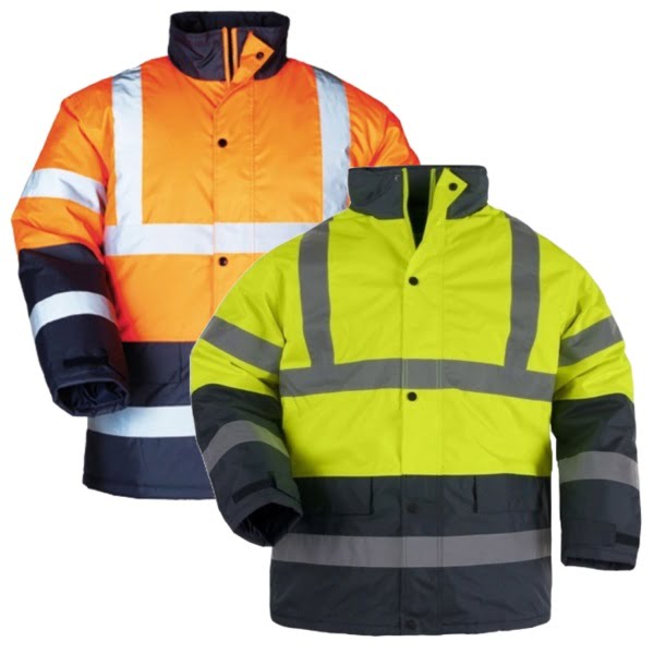 Geaca de iarna Hi-Viz, reflectorizanta ROADWAY, portocaliu/albastru inchis, impermeabila, protectie impotriva, umezelii frigului si vantului, Coverguard