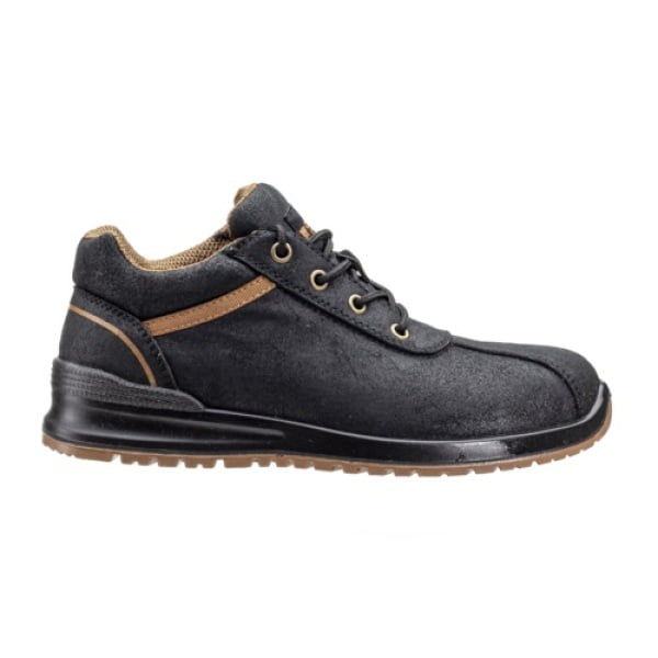 Pantofi de protectie usori pentru femei, IOLITE S3, SRC, negru, model dama, cu bombeu compozit, flexibili si confortabili, brant din spuma HI-Poly, Coverguard