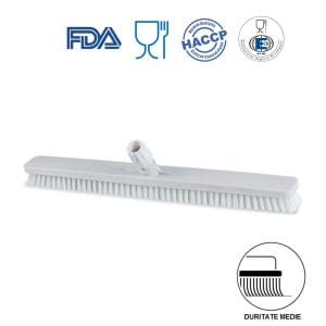 Perie pentru pardoseli si pereti, 60 cm, IGEAX 1014M, duritate medie, alba, rezistenta la 121°C, autoclavare  pentru industria alimentara, certificare HACCP, FDA