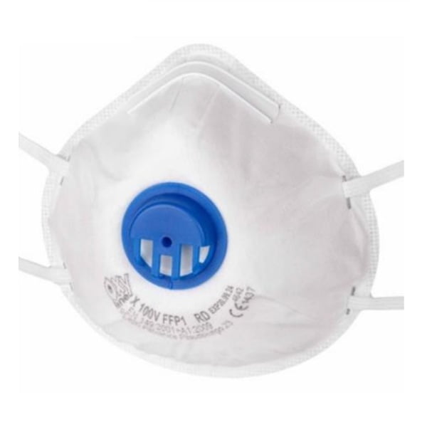 Semimasca de protectie FFP1, tip cupa, cu supapa, reutilizabila, RD, Oxyline, 10 buc/set