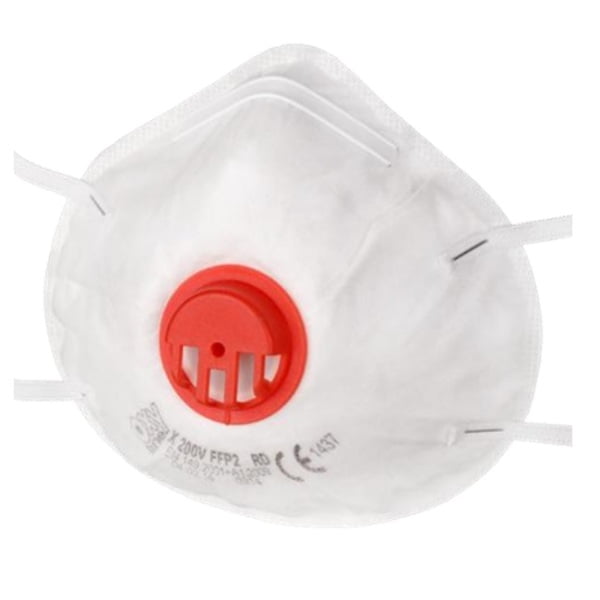 Semimasca de protectie FFP2, tip cupa, cu supapa, reutilizabila, RD, Oxyline, 10 buc/set