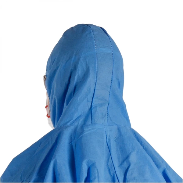 Combinezon de protectie, OxyChem C110B, clasa 5/6, polipropilena, albastru, antistatic, protectie impotriva contaminarii cu chimicale, microorganisme si particule radioactive