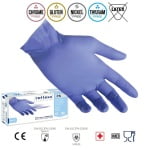 R76_Manusi de nitril Soft, de unica folosinta, nepudrate, albastre, 0.07 mm, Reflexx 76, certificate pentru folosire in industria alimentara si domeniul medical, 100 buc_cutie_princ