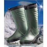 9GAN958_Cizme din PVC, imblanite, FROST GREEN, verzi, captuseala din blana sintetica, talpa anti-alunecare, flexibila, Coverguard
