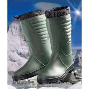 9GAN958_Cizme din PVC, imblanite, FROST GREEN, verzi, captuseala din blana sintetica, talpa anti-alunecare, flexibila, Coverguard