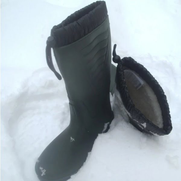 Cizme din PVC, imblanite, FROST GREEN, verzi, captuseala din blana sintetica, talpa anti-alunecare, flexibila, Coverguard