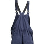 CG5BAB320_Pantaloni de lucru cu pieptar BARVA, albastru inchis, tercot, cu buzunare multiple, 60% bumbac, 40% poliester – 270_m², insertii Oxford_talie_spate
