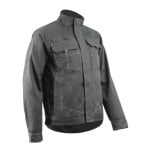 CG5BAJ150_Jacheta de lucru, BARVA , gri, tercot, 270g_m², 60% bumbac, 40% poliester, cu intarituri Oxford 600 D, buzunare multiple_fata