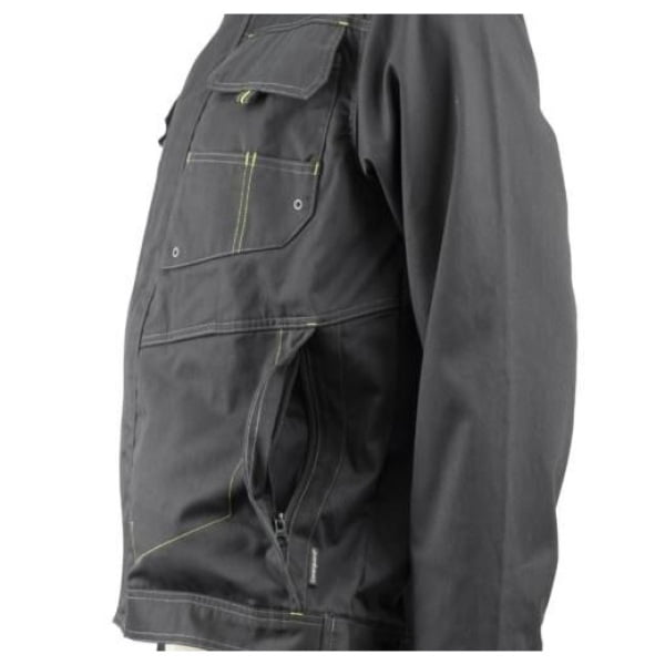 Jacheta de lucru, BARVA , gri, tercot, 270g/ m², 60% bumbac, 40% poliester, cu intarituri Oxford 600 D, buzunare multiple