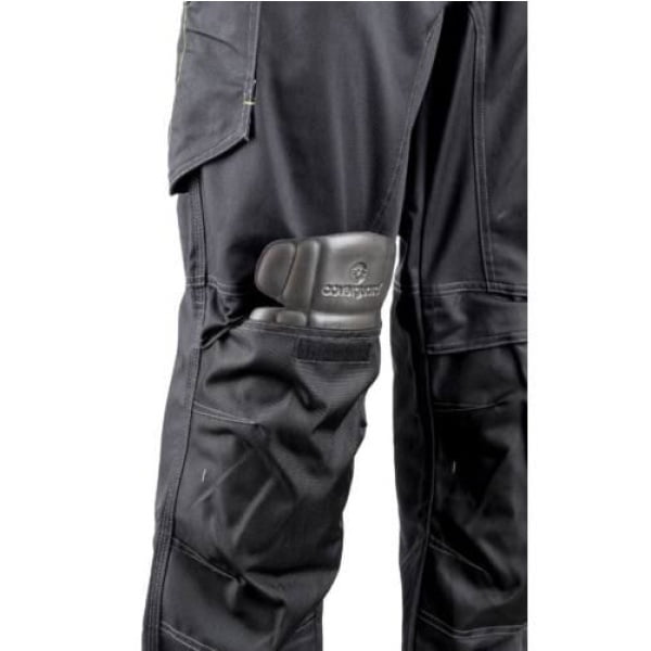 Pantaloni de lucru, talie BARVA , gri, tercot, 270g/ m², 60% bumbac, 40% poliester, cu intarituri Oxford 600 D, buzunare multiple