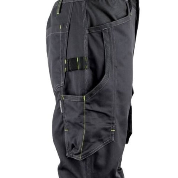 Pantaloni de lucru, talie BARVA , gri, tercot, 270g/ m², 60% bumbac, 40% poliester, cu intarituri Oxford 600 D, buzunare multiple