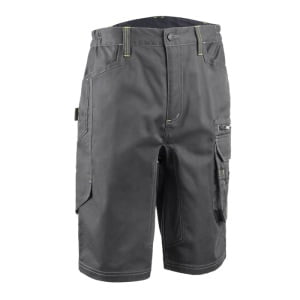 Pantaloni de lucru scurti, BARVA, antracit, tercot 270g/ m², 60% bumbac, 40% polister, cu insertii Oxford, buzunare multiple, cusaturi intarite, Coverguard