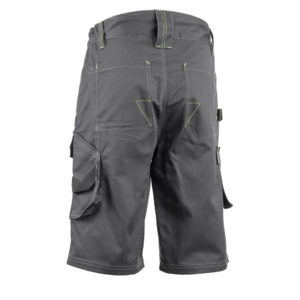 Pantaloni de lucru scurti, BARVA, antracit, tercot 270g/ m², 60% bumbac, 40% polister, cu insertii Oxford, buzunare multiple, cusaturi intarite, Coverguard