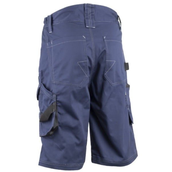 Pantaloni de lucru scurti, BARVA, albastru inchis, tercot 270g/ m², 60% bumbac, 40% polister, cu insertii Oxford, buzunare multiple, cusaturi intarite, Coverguard