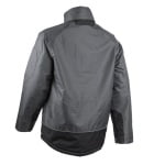 CG5YUZ450_Geaca de iarna, impermeabila, captusita, Ripstop, YUZU, cu gluga, gri-negru, spate extins in lungime, Coverguard_spate