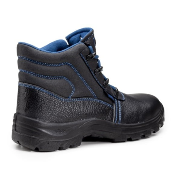 Bocanci de protectie SRC, FO, ELBI II, negri, fara bombeu, piele bovina hidrofobizata, talpa antiderapanta, flexibila, rezistenta la uleiuri, Coverguard
