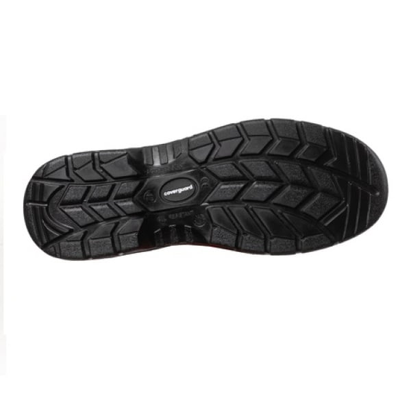 Bocanci de protectie NACRITE, S1P, SRC, bombeu metalic, negri, din piele bovina, banda reflectorizanta la spate, talpa PU/PU antiderapanta, Coverguard