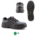 CG9NACL10_Pantofi de protectie NACRITE, S1P, SRC, bombeu metalic, negri, din piele bovina, banda reflectorizanta la spate, talpa PU_PU antiderapanta, Coverguard