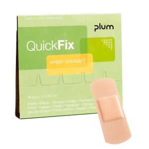 Plasturi impermeabili Plum Quick Fix, 45 buc/set, plasturi din polietilena, potriviti pentru medii de lucru umede, rezerva pentru CGGANPL5501